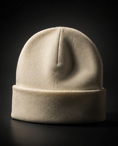 Bonnet uni en acrylique 100% avec revers, style décontracté pour l'hiver - Product Image 2