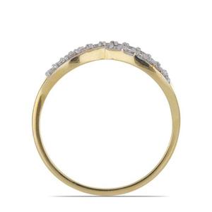 Bague de fiançailles en or massif 14 carats double taille sertie de diamants de laboratoire taille radiant et pavé, torsadée minimaliste, haute qualité, la plus vendue - Product Image 3