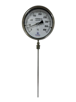 Thermomètre alimentaire industriel AIMS Controls TI200.11 0-100°C Résolution 1°C Sonde d'insertion en acier inoxydable 300 mm IP65 Cadran analogique