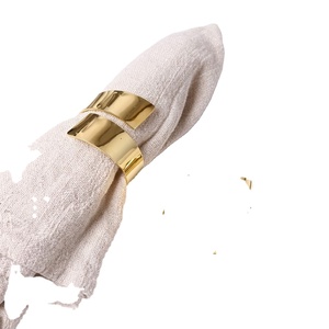 Anillos de Servilleta Metálicos con Diseño Espiral Dorado, Ideales para Decoración de Banquetes, Cenas y Eventos, en Oferta - Product Image 1