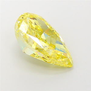 Diamant ovale CVD jaune intense de 4 carats avec rapport IGI, clarté VS1, pour bagues de fiançailles personnalisées et bijoux fins - Product Image 2