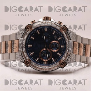 Reloj de Diamantes Cultivados en Laboratorio de Lujo para Hombre, Fabricación India, para Uso Ejecutivo o Eventos Formales, Disponible en Grandes Cantidades - Product Image 1