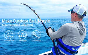 Fishing Wear UPF 50+ Waterproof <b>Windproof</b> Quick-Drying Breathable Long-Sleeved Shirts Custom Design Camo Mask Hoodie - Product Image 2