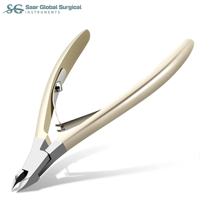 Alicates para Uñas Profesionales SAAR GLOBAL SURGICAL de Acero Inoxidable, con Cuchillas Curvas, Puntas Afiladas, Apertura de Mandíbula Ancha, Duraderos - Product Image 1