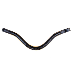 Fronture en cuir véritable pour cheval, accessoire de bride anglaise, avec clous métalliques à rangée unique, pour équipement d'équitation de concours classique - Product Image 5