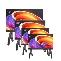 Écran mobile multifonction ultra-fin intelligent COB LED tout-en-un HD 4K de 135 pouces pour salle de conférence, garantie de 5 ans