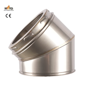 Tuyau de cheminée en acier inoxydable poli miroir à double paroi isolé, connexion à verrouillage par torsion, garantie de 5 ans, accessoires pour cheminée - Product Image 3