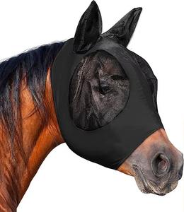 Máscara Antimoscas para Caballos de Alta Calidad, Elástica, Transpirable, con Malla Visible, para Equitación - Product Image 1