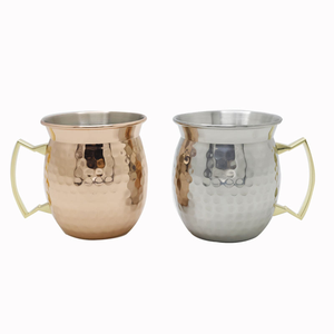 Stainless Steel Cup With Handle Hamer Design Drink Cup Can Be Custom logo - Product Image 3