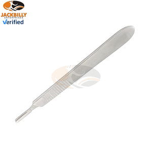 Cuchillo Bisturí de Acero Inoxidable Premium con Mango, 20 Hojas Quirúrgicas Estériles, Corte Duradero, Resistente a la Oxidación, Certificado CE, Profesional - Product Image 3