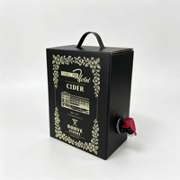 Bolsa BIB Personalizada de 5L con Bolsa Interior de Papel de Aluminio y Dispensador con Grifo de Mariposa Roja para Envasado de Vino, Café, Jugo y Bebidas