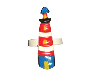Iron Metal Seaside <b>Lighthouse</b> Napkin Ring Elegant Napkin Holder for Wedding Parties Dining Settings Perfect Table Decoration - Product Image 1