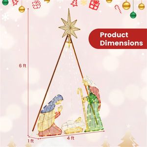 Striscia Decorativa Natalizia Pre-Illuminata di 1,8 Metri con 240 Luci LED Bianco Caldo - Product Image 3