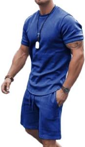 Conjuntos de Shorts de Verano para Hombre en Oferta, Ropa Deportiva Personalizada, Camiseta y Shorts Transpirables 100% Algodón, Conjunto Deportivo de Dos Piezas - Product Image 2