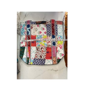 Sac Jhola pour femmes bohème de très haute qualité-Sac fourre-tout matelassé en coton à la mode avec deux poignées ouvertes directement - Product Image 2