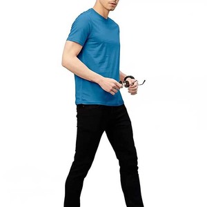 เสื้อยืดผู้ชายขายดี ผลิตเสื้อผ้า บริการ OEM เสื้อผ้าฤดูร้อน ผ้าฝ้าย 100% แขนสั้น ราคาขายส่ง - Product Image 2