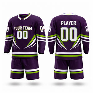 Nouveaux ensembles de maillots de hockey d'hiver respirants et personnalisés pour hommes, vente en gros, impression par transfert thermique du nom de l'équipe et du logo, haute qualité, séchage rapide - Product Image 6