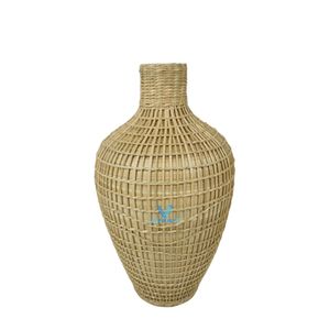 Vases en jonc de mer et jacinthe d'eau faits à la main, directement de l'usine, accessoires naturels pour la maison, vente en gros - Product Image 1
