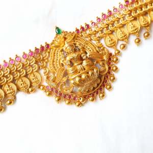 Antique Gold Plated Rhinestone Crystal Bridal Hip Chain - Product Image 2