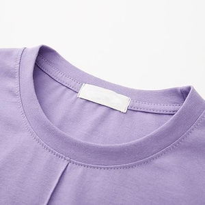 Khaki Tan Longline Curved Hem Panel Seam Tee Men Streetwear Short Sleeve Crew Neck Cotton Wholesale - Product Image 5