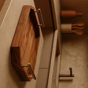 Custom-Size Eco-Friendly Acacia Mango Wood Serving Tray Dishwasher <b>Microwave</b> Safe <b>Commercial</b> Grade for Home Hotel Restaurant Use - Product Image 4