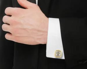 Boutons de manchette pour hommes en gros |   Boutons de manchette en métal personnalisés pour mariage, affaires et tenues formelles, bijoux de mariage en gros - Product Image 3