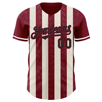 Maillot de baseball à manches courtes, coupe premium, 100 % polyester, séchage rapide, respirant, uniforme personnalisé pour équipe sportive