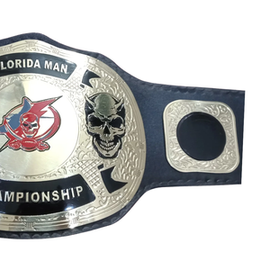 เข็มขัดแชมป์ Florida Man Championship แบบกำหนดเอง สำหรับกีฬามวยปล้ำ คุณภาพสูง พร้อมดีไซน์รูปหัวกะโหลก - Product Image 4