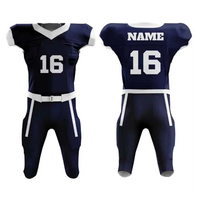 Nuevo uniforme de fútbol americano personalizado, diseño único, color sólido, ligero, para adultos.