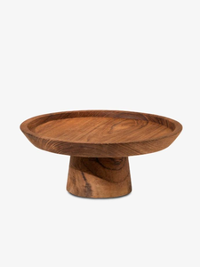 Support à gâteau rustique en bois avec base carrée, idéal pour la décoration de mariage, de boulangerie et comme centre de table rustique pour la cuisine - Product Image 6
