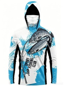 Chemise de pêche camouflage pour garçons, protection UV UPF 50, respirante, séchage rapide, imprimé numérique, Spandex/Polyester, vêtements de performance pour l'extérieur - Product Image 6