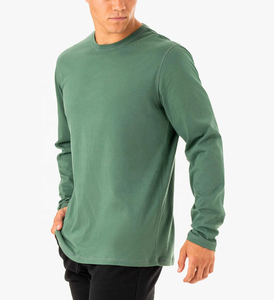 เสื้อเชิ้ตแขนยาวผู้ชายคุณภาพสูง ผ้าฝ้าย แบบเรียบ ปรับแต่งได้ คอโอ - Product Image 5