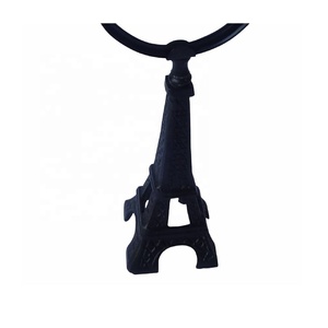 Loupe de poche tour Eiffel en bronze avec loupe en métal et verre finition bronze idéale pour les petits textes et les livres de lecture - Product Image 4