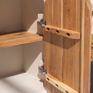 Aparador de Madera Crema Arqueado Vandana Pebble Grand para Interiores y Exteriores Modernos y Elegantes - Product Image 2