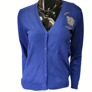 Cardigan en tricot personnalisé High Sigma Gamma Rho, couleur et broderie sur mesure, pour sororité, fraternité, ou université, unisexe. - Product Image 2