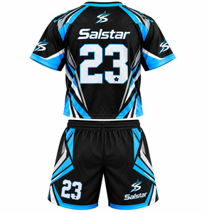Ensemble d'uniformes de lacrosse personnalisés par sublimation, maillot et short de lacrosse pour hommes, vêtements de sport d'équipe, logo personnalisé, uniforme athlétique respirant - Product Image 2