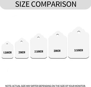 Etiquetas Rectangulares Personalizadas de Papel Kraft para Ropa, Acabado Mate Ecológico, Impresión UV, Etiquetas Colgantes para Prendas - Product Image 3