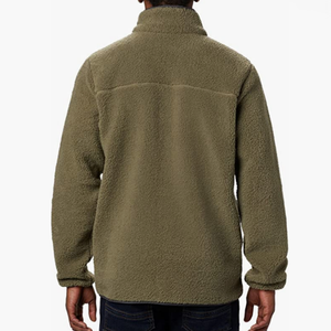 Veste en sherpa à double poche pour homme, sur mesure, de haute qualité, 100% coton, polaire solide, douce et confortable, avec broderie pour l'hiver - Product Image 4