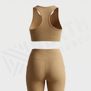 Custom Seamless Two Piece Womens Yoga Set Active Fitness Sports Wear Solid <b>Pattern</b> <b>Legging</b> Brand Gym Activewear Tops - Product Image 2