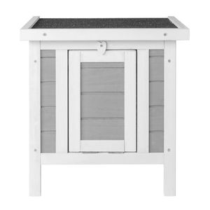 Gabbia per Conigli in Legno Grigio Impermeabile da 20 Pollici, Habitat per Piccoli Animali - Product Image 6