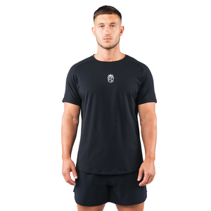 T-shirt Force Core pour homme, noir, manches courtes, vêtements de sport tendance, coton de qualité supérieure, t-shirt de gym confortable et élégant, vente en gros - Product Image 1
