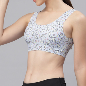 Women Legging All Day Workout Bras Sport Yoga Lingerie Women Strap <b>Back</b> Print Fashion Soft Bra Pack For Women - Product Image 3