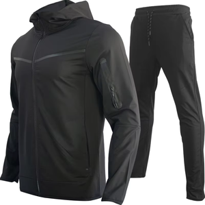<b>Men</b> <b>Red</b> Tracksuit Full Zip Hooded Sporty Style Quick Dry Polyester Regular Fit Side Pockets Winter Lightweight Sleeveless <b>Shorts</b> - Product Image 2