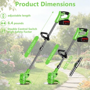 Débroussailleuse sans fil à batterie 20000 tr/min, débroussailleuse électrique 6000 mAh, coupe-bordures robuste à batterie - Product Image 4