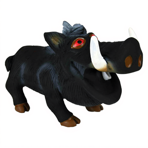 Juguete Masticable para Mascotas de Látex con Sonido Original, Diseño Jabalí Salvaje, 18 cm, Negro, Resistente - Product Image 2