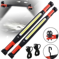 Lampe de travail LED portable à main, source lumineuse COB, fixation magnétique, crochet de suspension, rechargeable par USB, lampe d'urgence pour usage au bureau