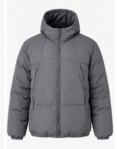 Custom Oversized Hooded <b>Puffer</b> <b>Jacket</b> OEM Private Label Winter Streetwear Bubble <b>Jacket</b> Manufacturer - Product Image 4