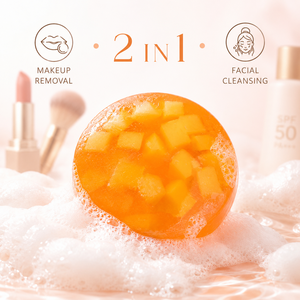 สบู่ล้างหน้าเอนไซม์มะละกอ 2 in 1 กำจัดเครื่องสำอาง 60 กรัม ขายส่ง - Product Image 1