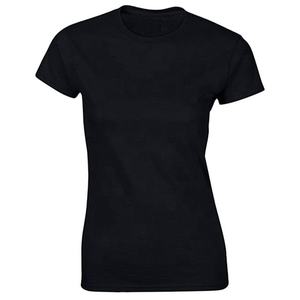 T-shirts décontractés pour femmes en coton uni à manches courtes, écologiques et respirants - Vente en gros, impression personnalisée - Product Image 1
