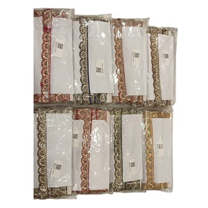 ผ้าลูกไม้ปักมือดีไซน์เนอร์พรีเมียมปี 2026 ประดับเลื่อมและลูกปัด พร้อมผ้าฝ้าย 100% ในราคาที่ดีที่สุดจากอินเดีย - Product Image 1